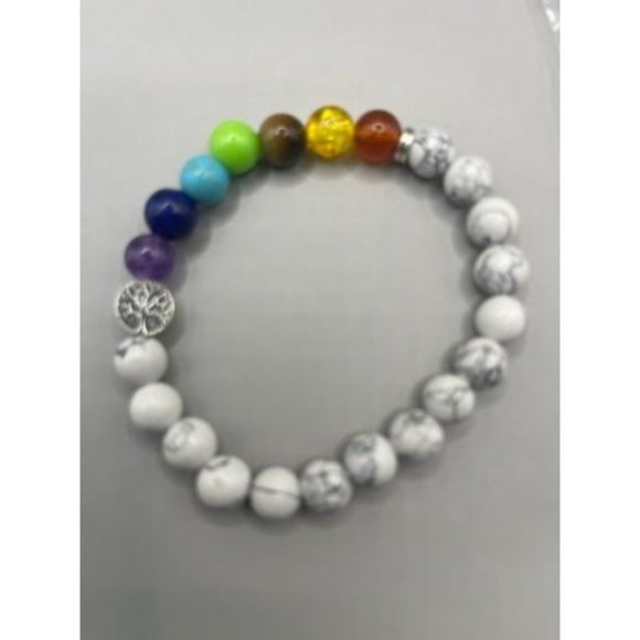 New 10Pcs Tree of Life Healing Crystals Bracelet - 7 Chakra Semi Preciou… - Picture 11 of 13